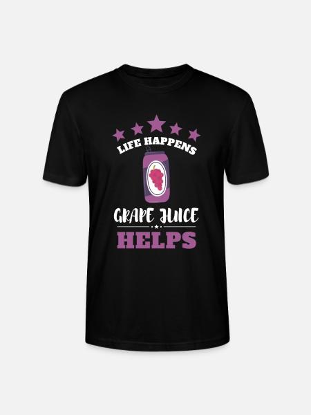 Organic Grape Juice Bottles - Stanley/Stella CRAFTER Unisex Organic T-Shirt - black