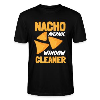 Window Cleaner Services Car Window Cleaning Window - Stanley/Stella CRAFTER Unisex Organic T-Shirt - black - Front - Alina (178cm) & Michal (187cm)
