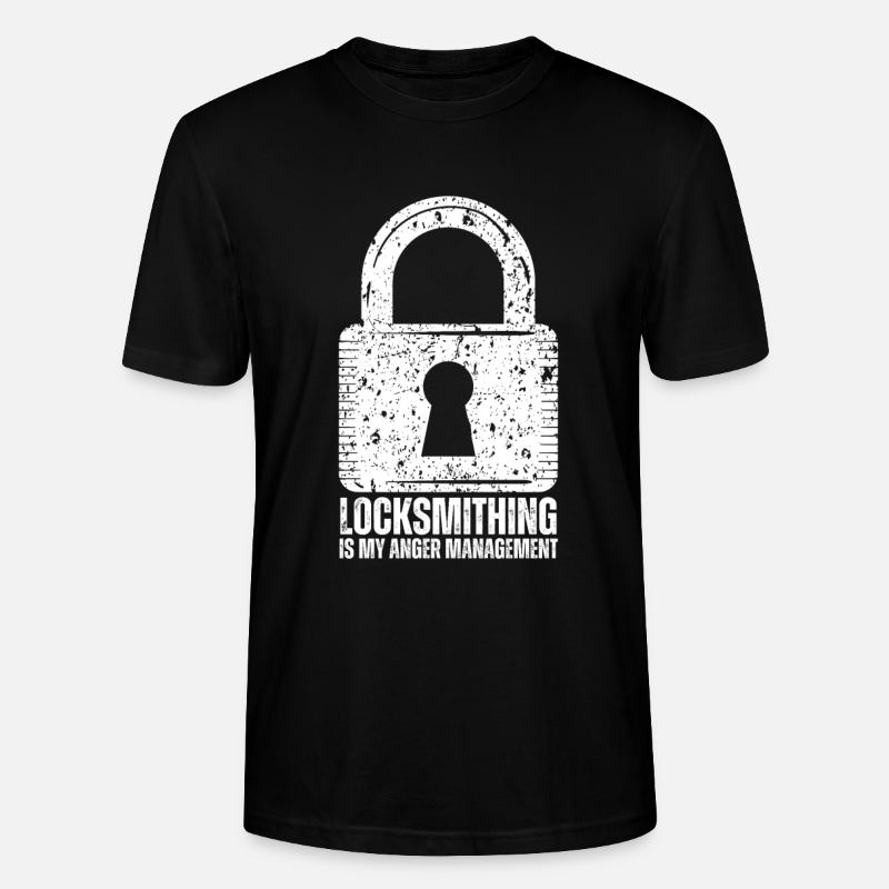 Lockpick Lockpicking Professional Locksmith - Stanley/Stella Unisex Bio-T-Shirt CRAFTER - Schwarz