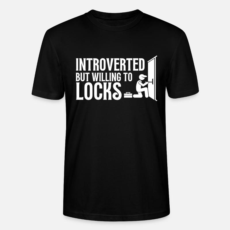 Lockpick Lockpicking Professional Locksmith - Stanley/Stella Unisex Bio-T-Shirt CRAFTER - Schwarz