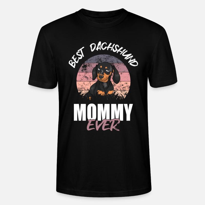 Meilleure maman teckel - T-shirt bio CRAFTER Stanley Stella Unisexe - noir