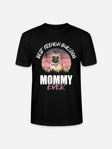French Bulldog - Stanley/Stella CRAFTER Unisex Organic T-Shirt - black