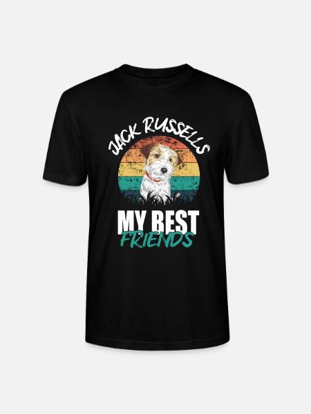 Jack Russell - Stanley/Stella CRAFTER Unisex Organic T-Shirt - black