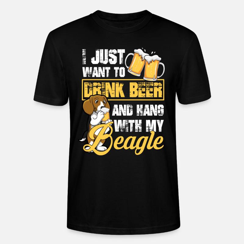 Boire de la bière - T-shirt bio CRAFTER Stanley Stella Unisexe - noir