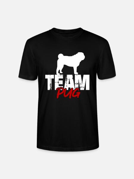 Team Pug - Stanley/Stella CRAFTER Unisex Organic T-Shirt - black