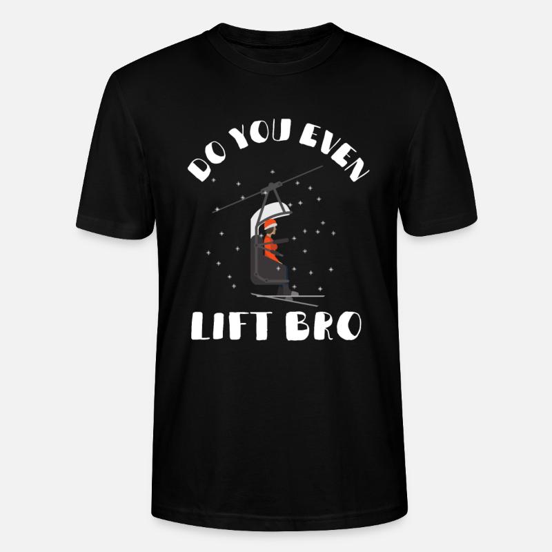 Soulevez-vous même Bro Ski - T-shirt bio CRAFTER Stanley Stella Unisexe - noir