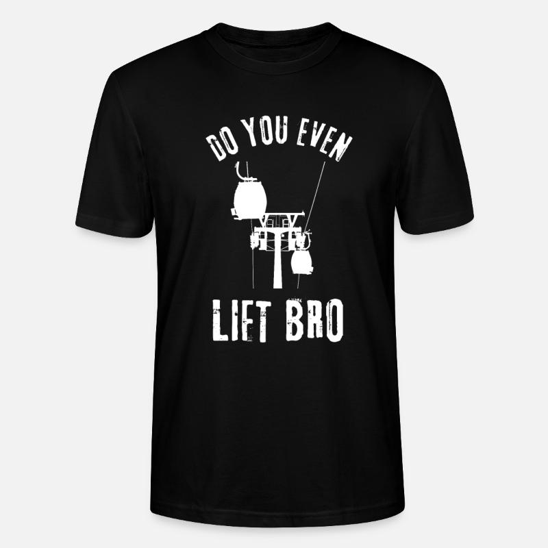 Soulevez-vous même Bro Ski - T-shirt bio CRAFTER Stanley Stella Unisexe - noir