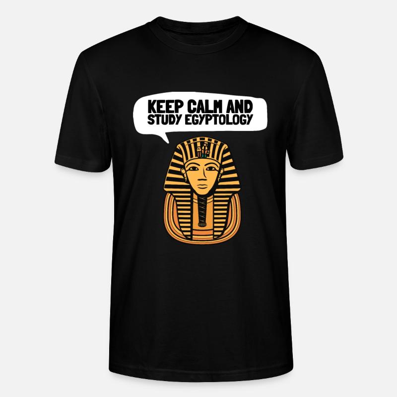 Hiéroglyphes égyptologue, Égypte ancienne - T-shirt bio CRAFTER Stanley Stella Unisexe - noir
