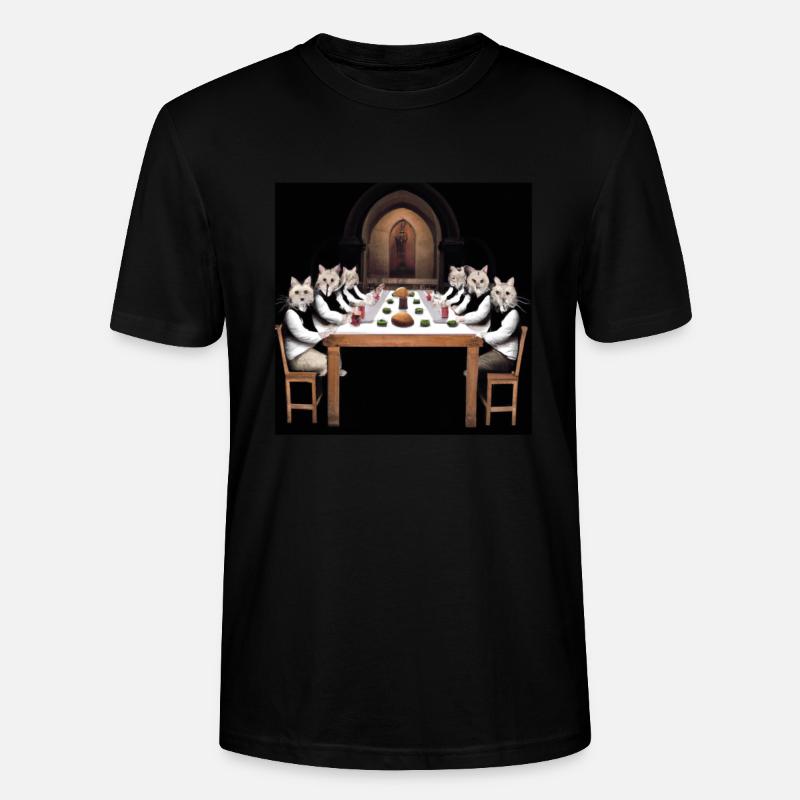 Histoire de l’art du chat - T-shirt bio CRAFTER Stanley Stella Unisexe - noir