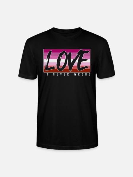 LGBTQ love is never wrong - Stanley/Stella CRAFTER Unisex Organic T-Shirt - black