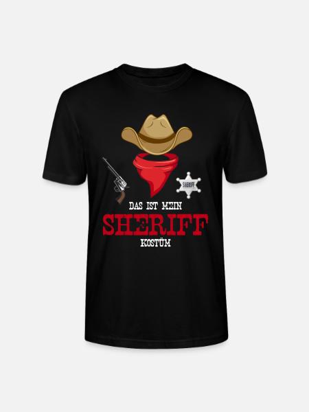 Karneval Kostüm Sheriff - Stanley/Stella Unisex Bio-T-Shirt CRAFTER - Schwarz