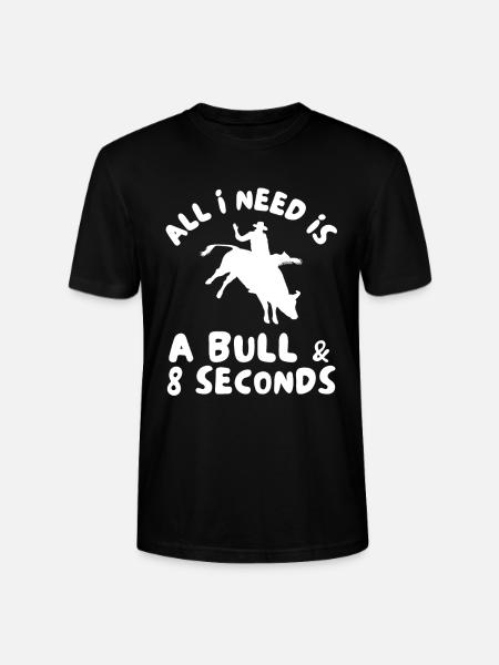 Future Bull Rider Steer Riding - Stanley/Stella CRAFTER Unisex Organic T-Shirt - black