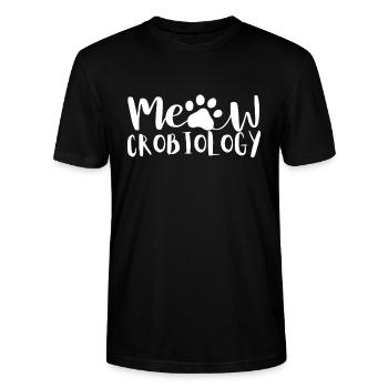 Miaowcrobiologie Bactériologie Science Microbiologie - T-shirt bio CRAFTER Stanley Stella Unisexe - noir - Devant - Alina (178cm) & Michal (187cm)