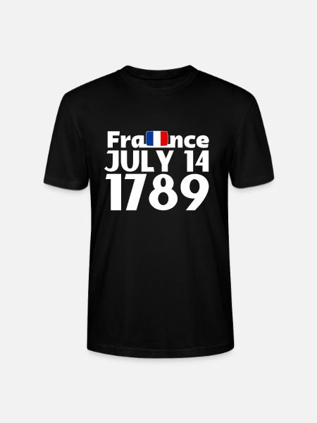 Liberte Egalite Fraternite French Revolution - Stanley/Stella CRAFTER Unisex Organic T-Shirt - black