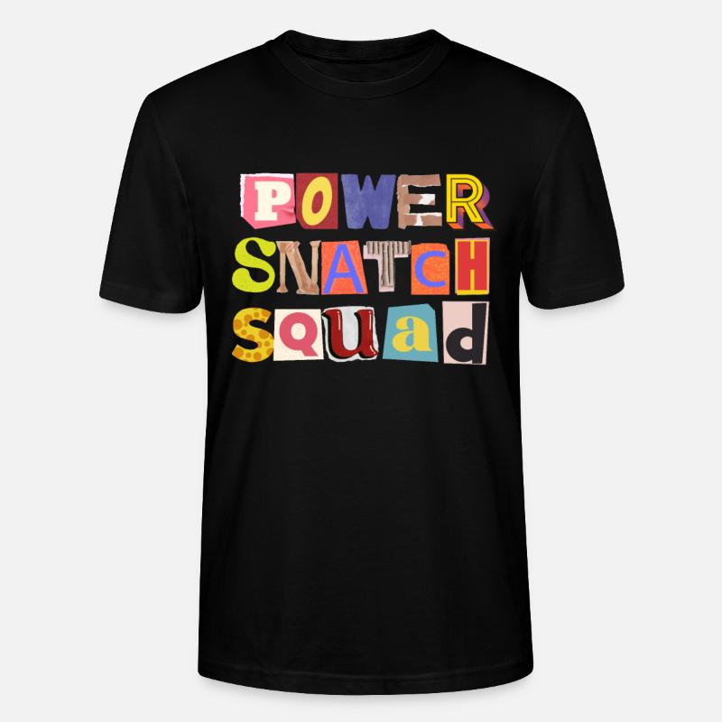 Weight Lifting Power Snatch - Stanley/Stella Unisex Bio-T-Shirt CRAFTER - Schwarz
