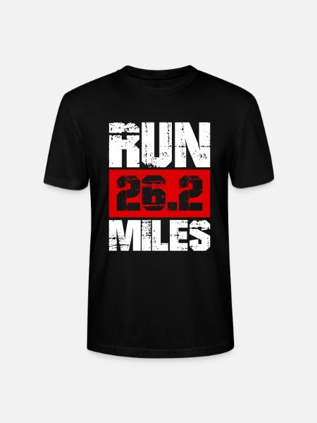 Run 26.2 mile marathon challenge - Stanley/Stella CRAFTER Unisex Organic T-Shirt - black