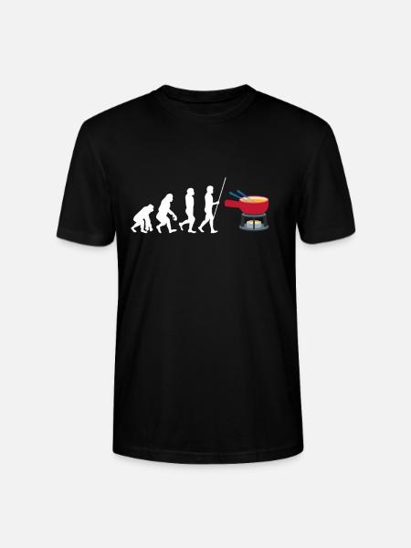Swiss Cheese Fondue - Stanley/Stella Unisex Bio-T-Shirt CRAFTER - Schwarz