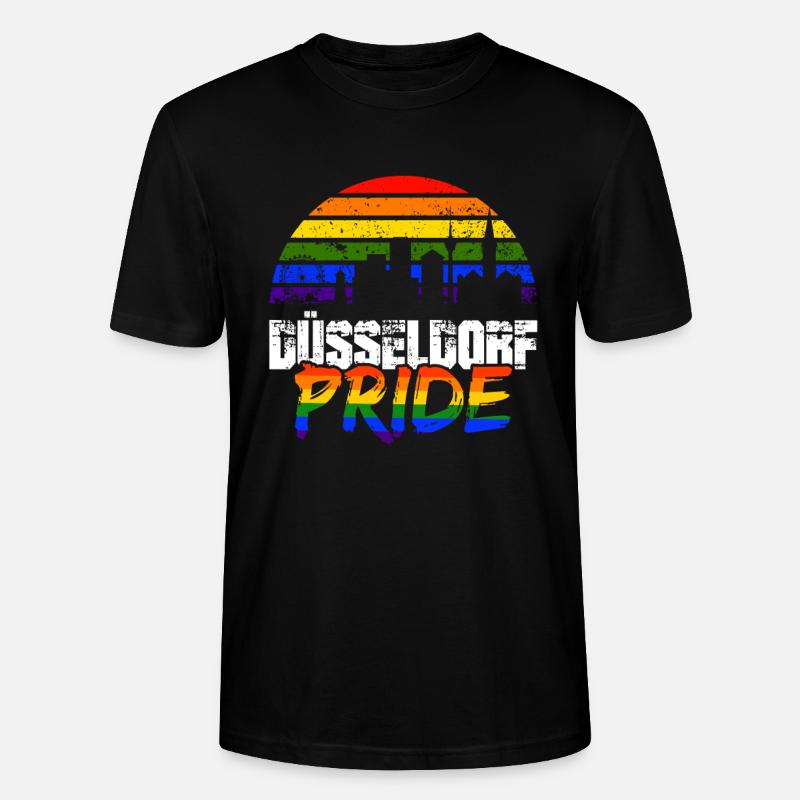 Fierté Düsseldorf - T-shirt bio CRAFTER Stanley Stella Unisexe - noir