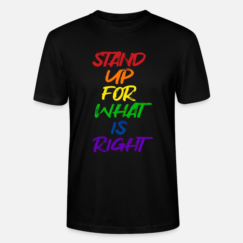 Pride LGBT Statement - Stanley/Stella Unisex Bio-T-Shirt CRAFTER - Schwarz