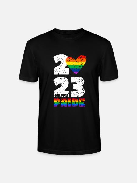 Happy Pride 2023 - Stanley/Stella CRAFTER Unisex Organic T-Shirt - black