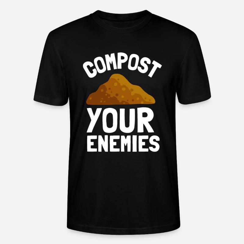 Compostez vos ennemis - T-shirt bio CRAFTER Stanley Stella Unisexe - noir