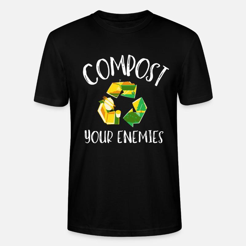 Compostez vos ennemis - T-shirt bio CRAFTER Stanley Stella Unisexe - noir