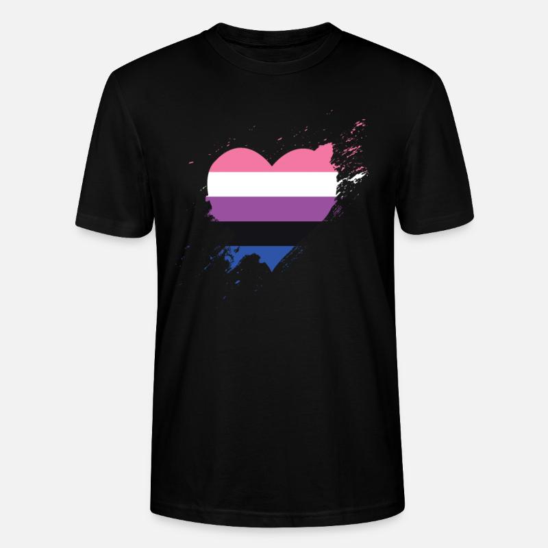 Fierté LGBTQ. Déclaration - T-shirt bio CRAFTER Stanley Stella Unisexe - noir