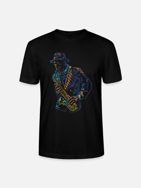 Jazz Music Improvisation Festival - Stanley/Stella CRAFTER Unisex Organic T-Shirt - black