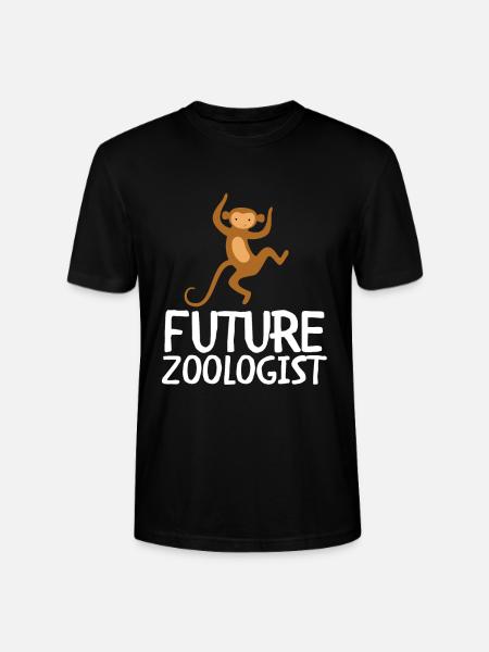 Future Zoologist Birthday Wildlife - Stanley/Stella CRAFTER Unisex Organic T-Shirt - black