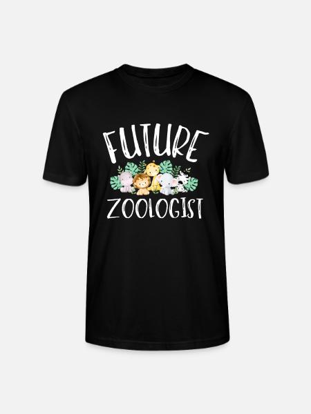 Future Zoologist Birthday Wildlife - Stanley/Stella CRAFTER Unisex Organic T-Shirt - black