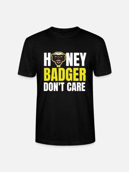 Honey Badger s’en fiche - T-shirt bio CRAFTER Stanley Stella Unisexe - noir