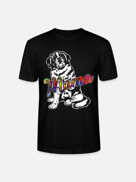 Saint Bernard Saint Bernard Mama - Stanley/Stella CRAFTER Unisex Organic T-Shirt - black