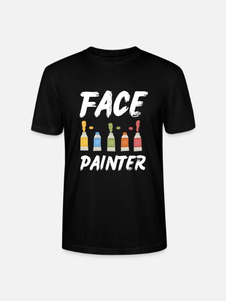Face Painter And Face Painting - Stanley/Stella CRAFTER Unisex Organic T-Shirt - black