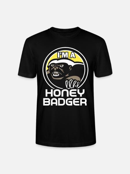 Honey Badger I Am A Honey Badger - Stanley/Stella CRAFTER Unisex Organic T-Shirt - black
