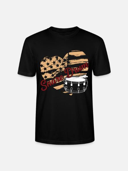 Snare drum Snare drum Flag - Stanley/Stella CRAFTER Unisex Organic T-Shirt - black