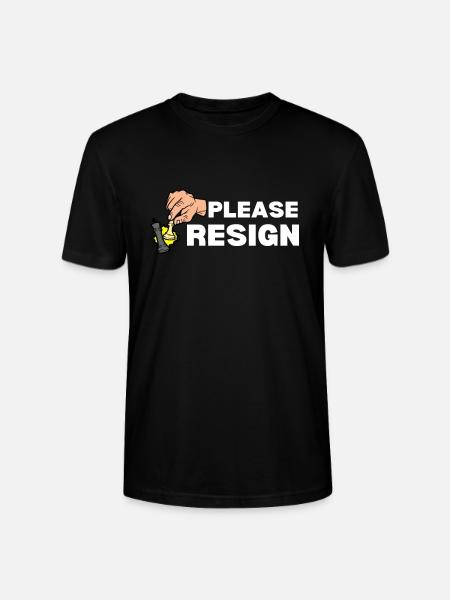 Chess Please Resign - Stanley/Stella CRAFTER Unisex Organic T-Shirt - black