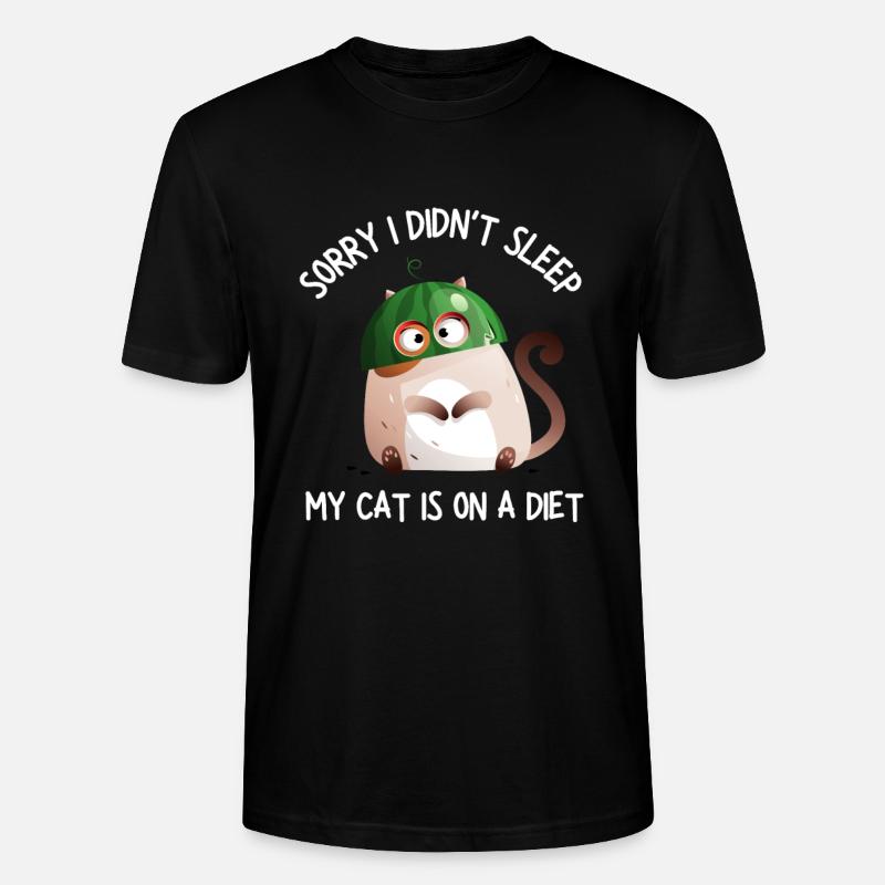Fat Cat Obesity - Stanley/Stella Unisex Bio-T-Shirt CRAFTER - Schwarz