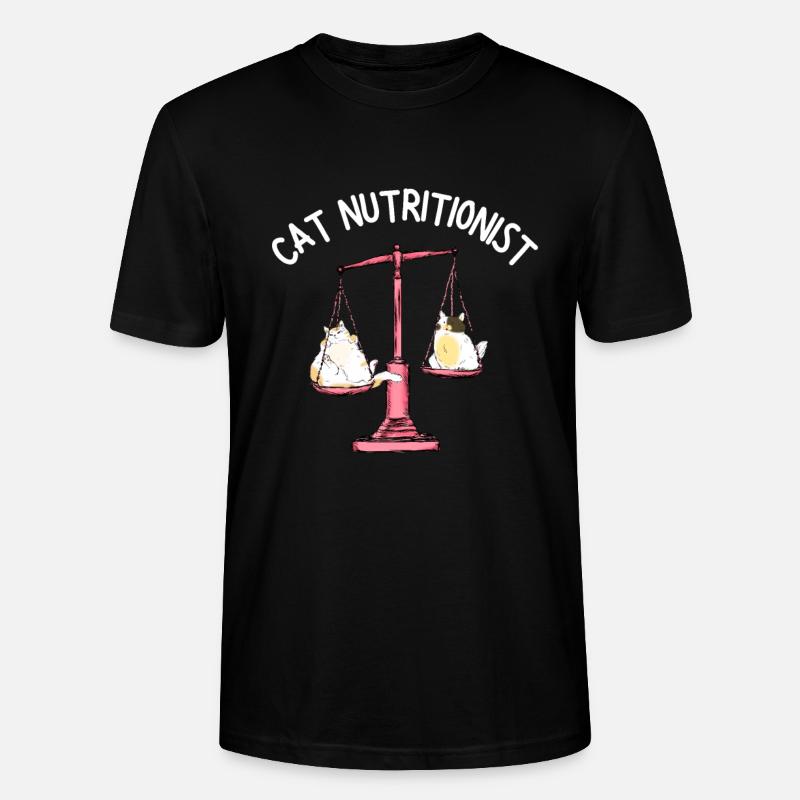 Fat Cat Obesity - Stanley/Stella Unisex Bio-T-Shirt CRAFTER - Schwarz