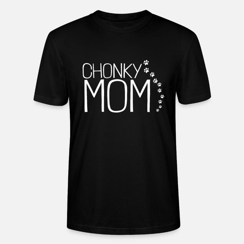 Chonk Cat Obesity - Stanley/Stella Unisex Bio-T-Shirt CRAFTER - Schwarz