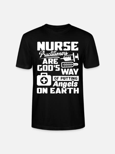 Nurse Practitioner Nurse Practitioner Angels - Stanley/Stella CRAFTER Unisex Organic T-Shirt - black