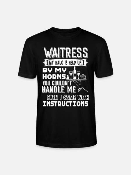 Waitress Waitress Came With Instructions - Stanley/Stella CRAFTER Unisex Organic T-Shirt - black