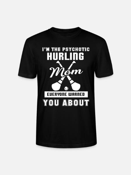 Hurling Psychotic Hurling Mom - Stanley/Stella CRAFTER Unisex Organic T-Shirt - black