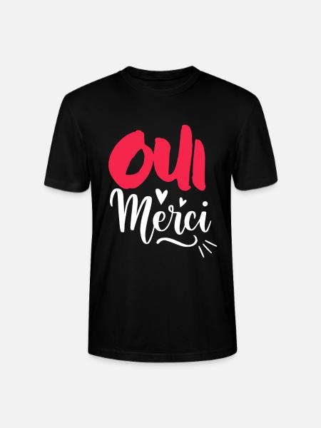 Oui Oui Merci - Stanley/Stella Unisex Bio-T-Shirt CRAFTER - Schwarz