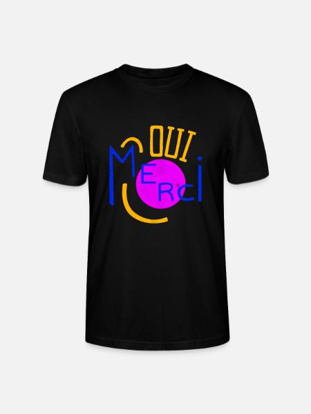 Oui Oui Merci - Stanley/Stella Unisex Bio-T-Shirt CRAFTER - Schwarz