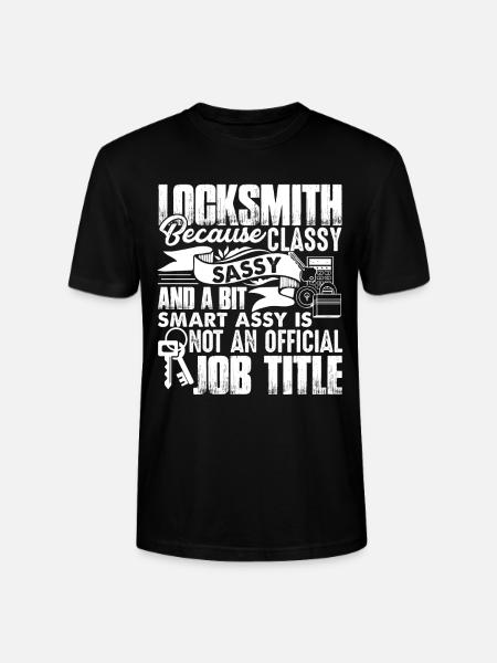 Locksmith Locksmith Job Title - Stanley/Stella CRAFTER Unisex Organic T-Shirt - black