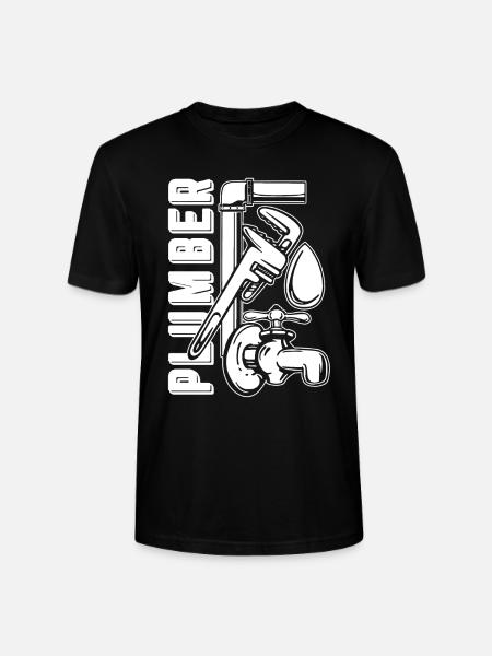 Proud To Be A Plumber - Stanley/Stella CRAFTER Unisex Organic T-Shirt - black