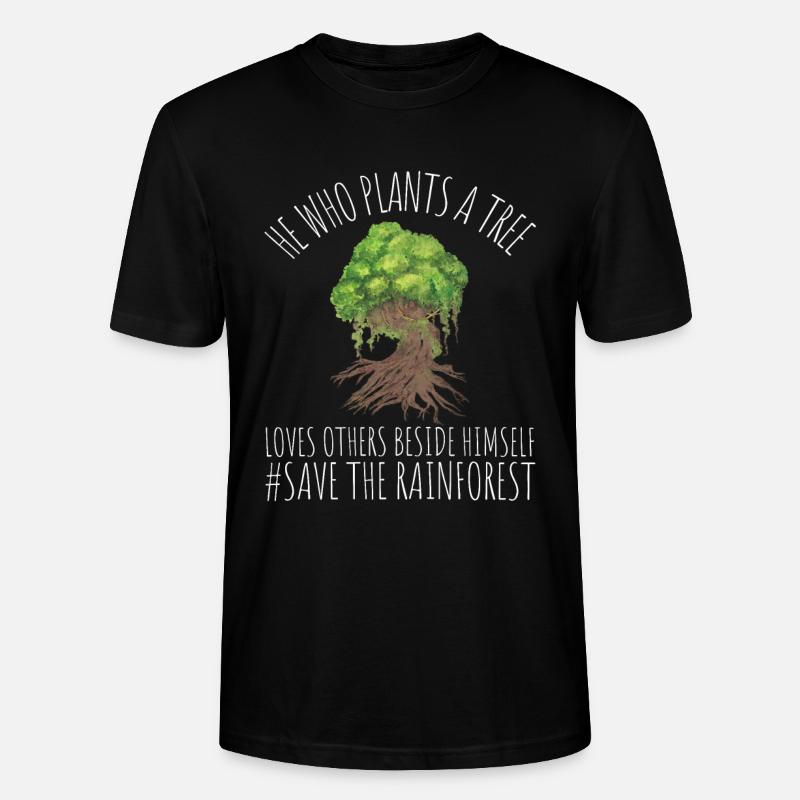 Save The Rainforest - Stanley/Stella Unisex Bio-T-Shirt CRAFTER - Schwarz