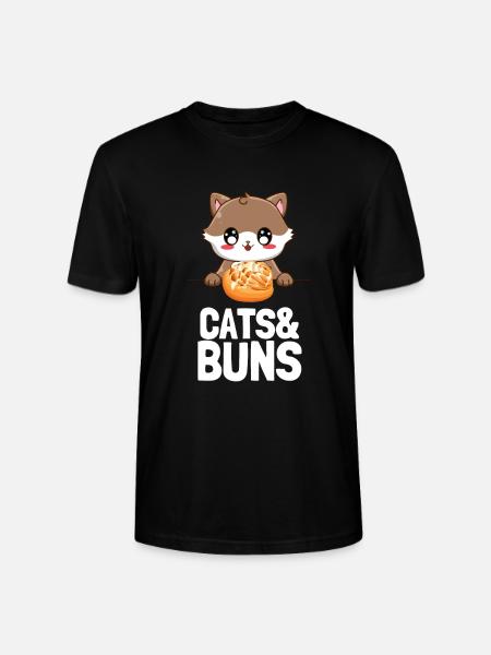 Cinnamon Roll And Cinnamon Buns - Stanley/Stella CRAFTER Unisex Organic T-Shirt - black
