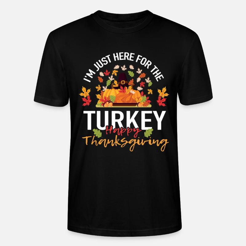 Préparez-vous pour Thanksgiving - T-shirt bio CRAFTER Stanley Stella Unisexe - noir