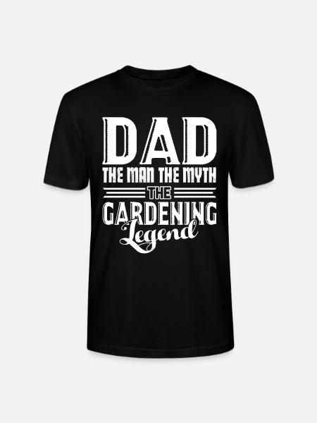 Gardening Dad And Gardening Legend - Stanley/Stella CRAFTER Unisex Organic T-Shirt - black